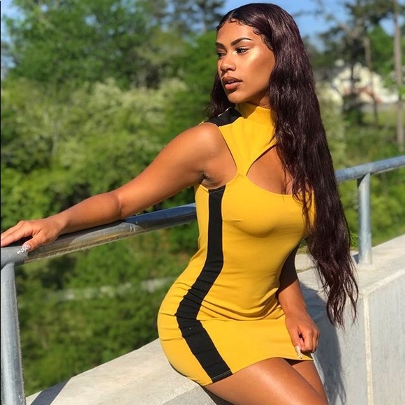 Dresses & Skirts - Yellow Bodycon Dress